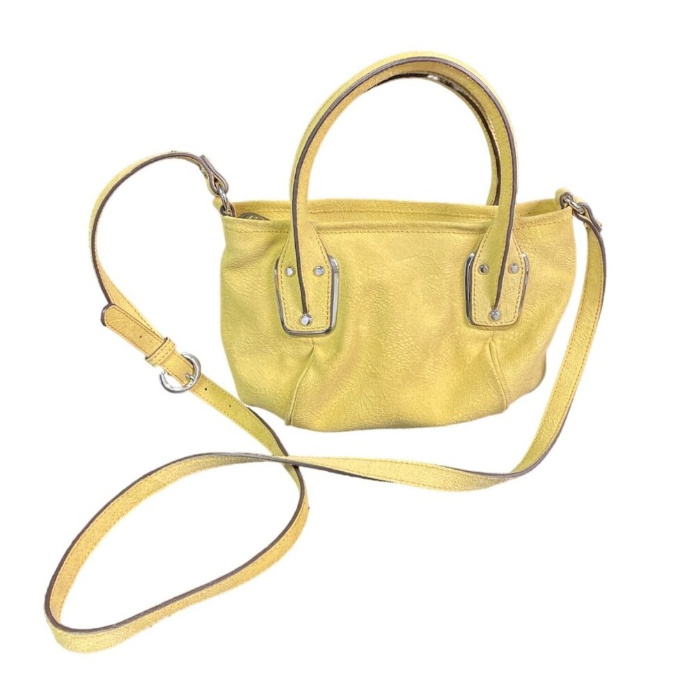 B Makowsky Women's Yellow Purse/Handbag/Crossbody Size S SKU 1759